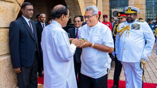 Maithri welcomes Gota