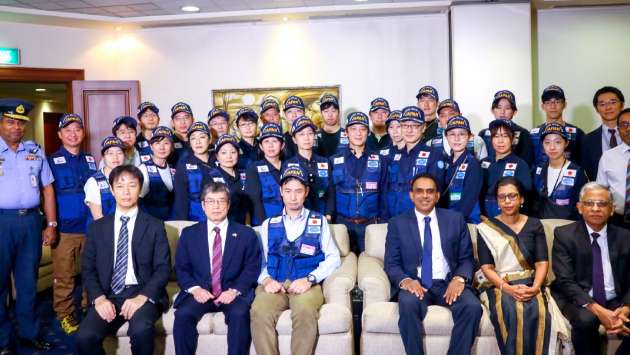 Japan Disaster Relief Medical team arrives in Sri Lanka