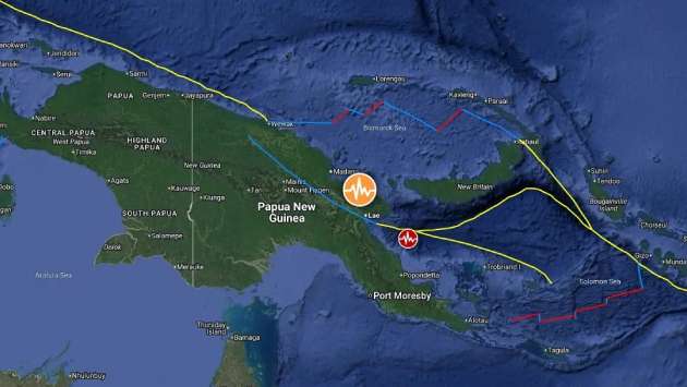 Earthquake of magnitude 6.6 shakes Lae city in Papua New Guinea