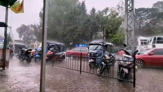 Heavy rains in Nuwara Eliya