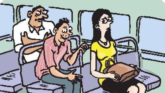 Inappropriate touch in bus lands person in court