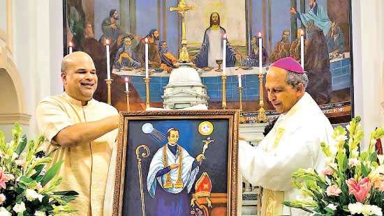 Portrait of St. Joseph Vaz unveiled at Sacred Heart Cathedral, New Delhi