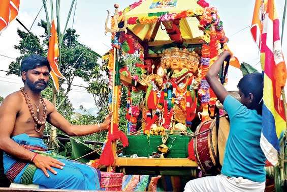 Padayatra pilgrims to Kataragama