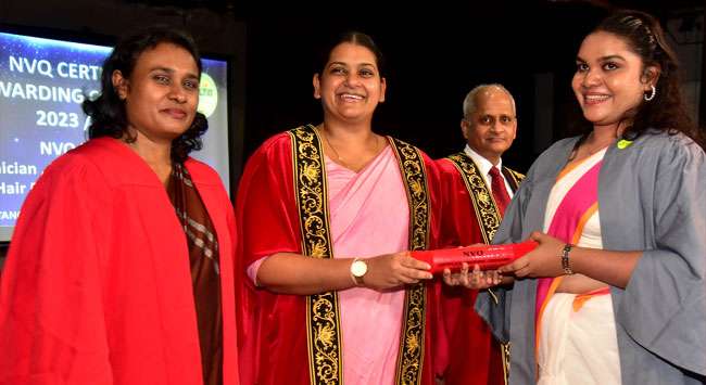 Awarding of NVQ-level certificates…