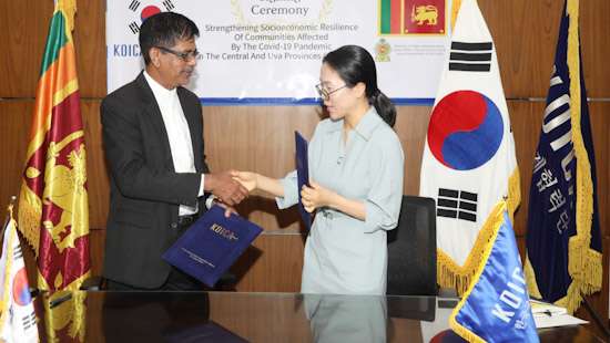 US$ 6mn grant from Korea to rejuvenate people affected by COVID