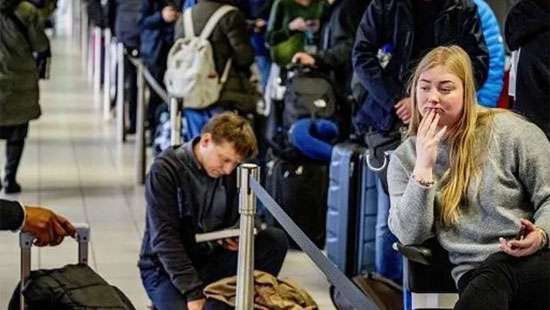 Six dead and hundreds of flights cancelled as snow causes chaos across Europe