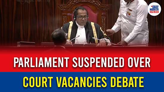 Parliament suspended over court vacancies debate