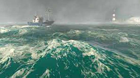 Advisory for strong winds and rough seas