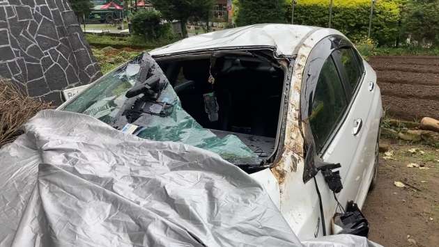 Family injured in accident in Nuwara Eliya
