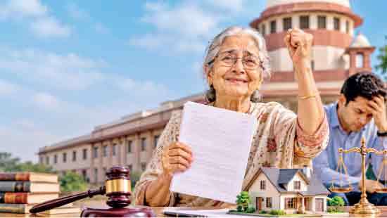 Mother wins  three-decade legal battle over property against son