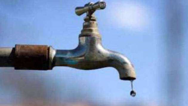 Disruption in water supply due to prevailing extreme dry weather conditions