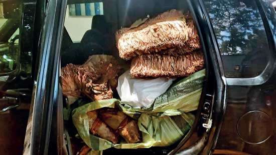 Beedi leaves seized