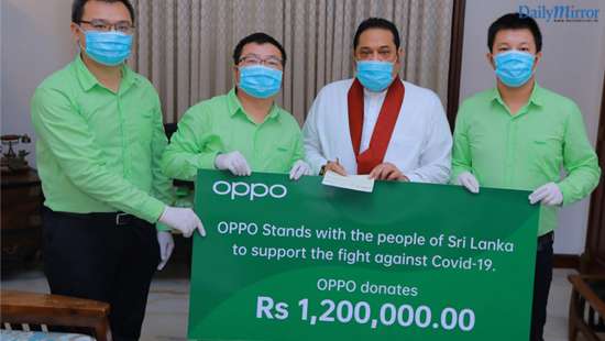 OPPO commits LKR 1.2 Million to the COVID – 19 Healthcare and Social Security Fund