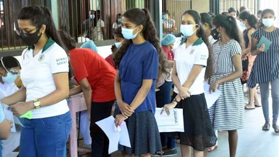 Vaccine rollout for A/L students