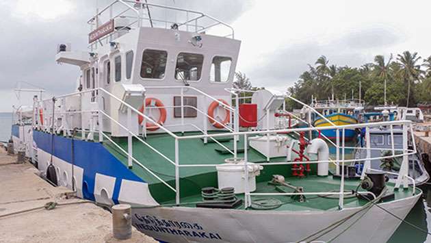 Passenger vessel ‘Neduntharakai’ commences operations after full docking by Navy