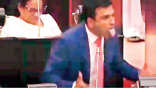 Women MPs up in arms against Nalin Bandara for abusive language against Diana