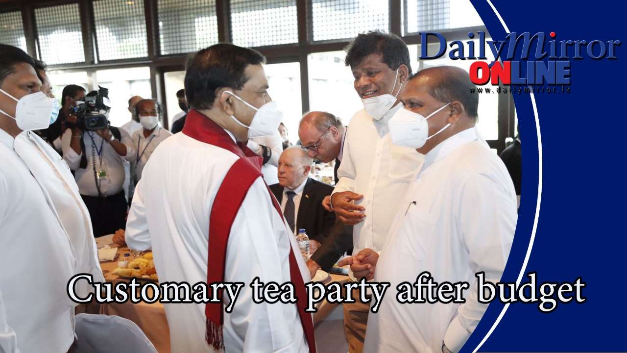 Customary tea party after budget