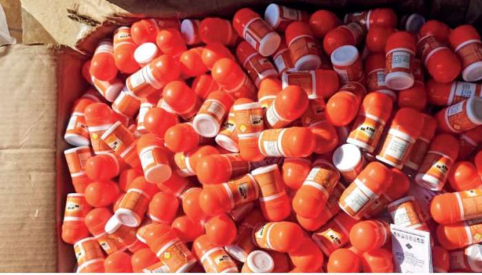 Medicinal drugs and injections among contraband seized at Kalpitiya sea