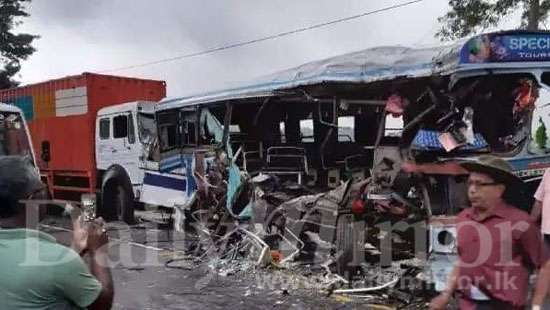 Two killed, 43 injured in bus accident