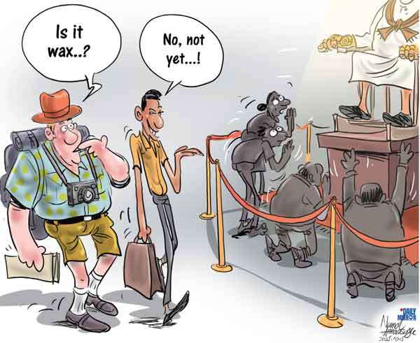 Cartoon of the Day 15-10-2025: When Power Turns into Worship - A Nation’s Unfinished Waxwork