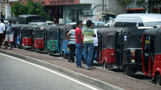 Queues for fuel...