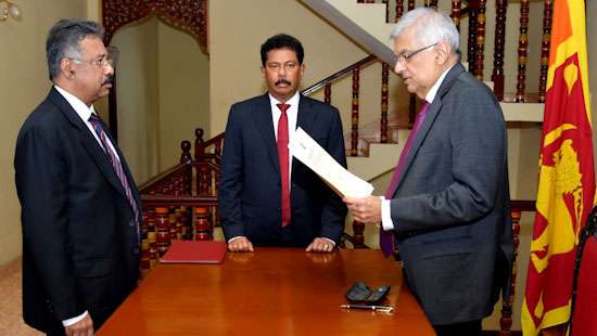 Ranil Wickremesinghe sworn in as Interim President