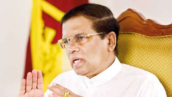 President Sirisena must pause