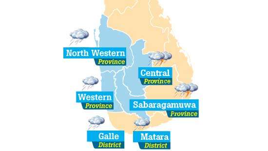 Heavy rains  and Thundershowers expected