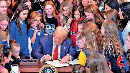 President Donald Trump Signs Executive Order Banning Transgender Athletes from Women’s Sports: A Victory for Women’s Rights!
