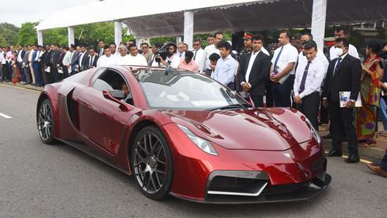 A parade of locally assembled vehicles