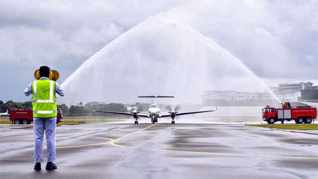 SLAF welcomes Beechcraft King Air 350 from Australia