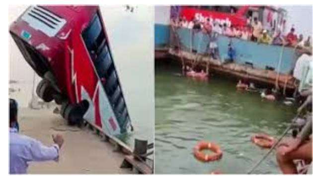At least 24 people die after bus plunges into Bangladesh river