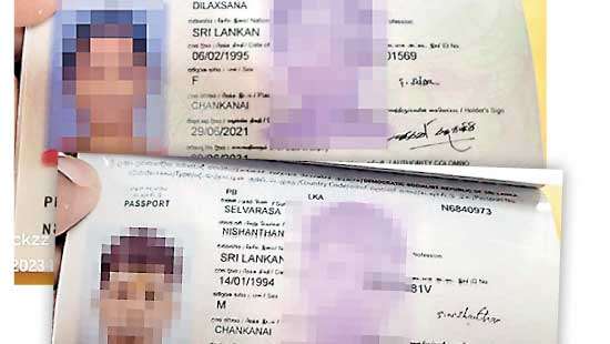 Five Lankans seeking illegal migration to Italy Immigration nabs Jaffna couple with same modus operandi at BIA