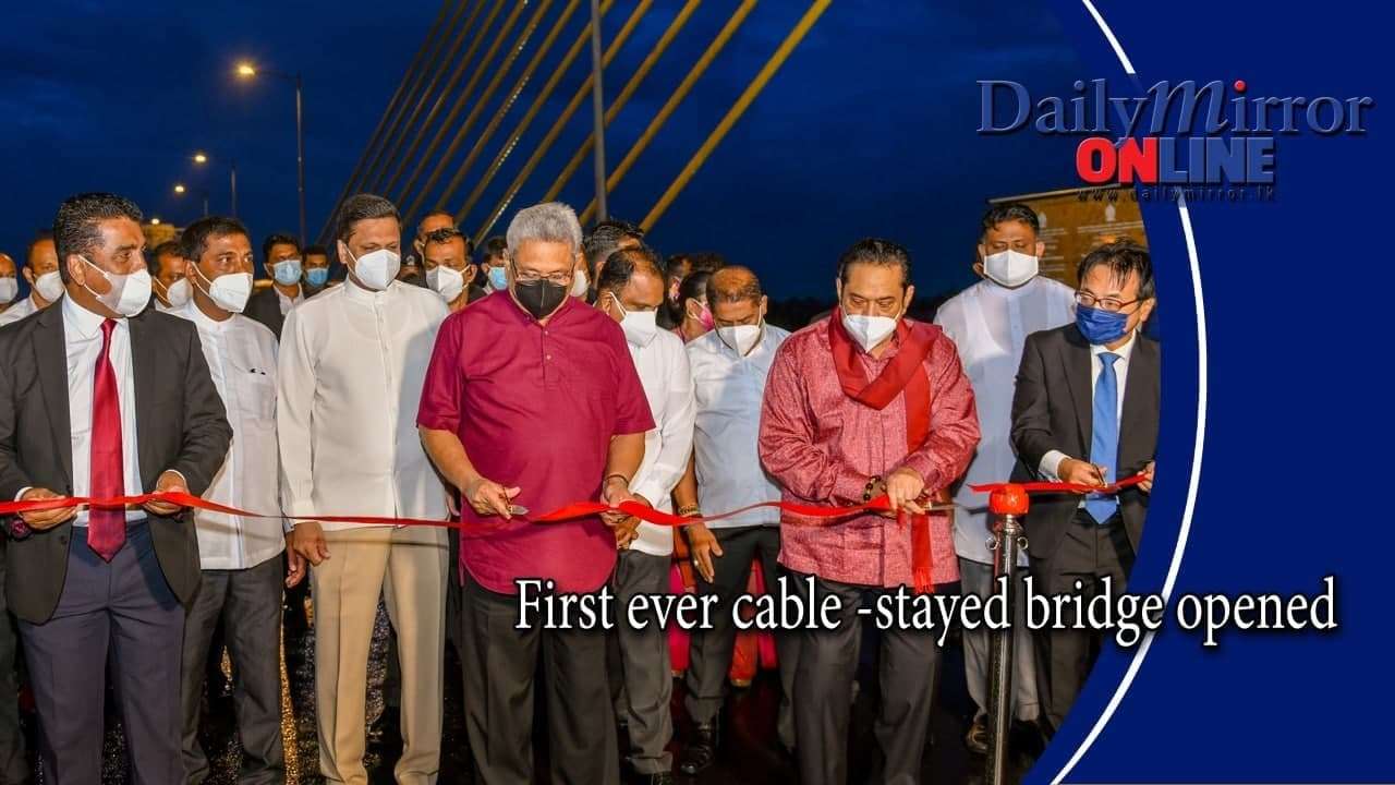 First ever cable stayed bridge opened