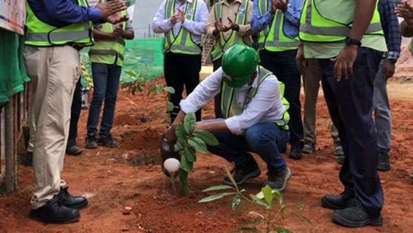 Tree planting ceremony...