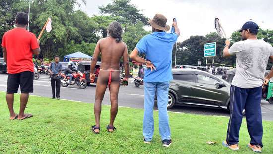 Underwear protest...