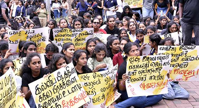 IUSF protest...