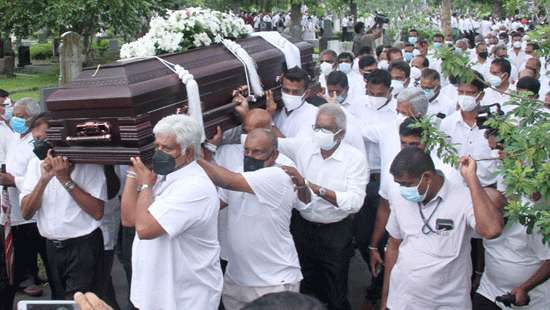 Final rites of Bandula Warnapura