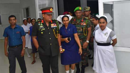 Army Chief inspects Welikanda Hospital