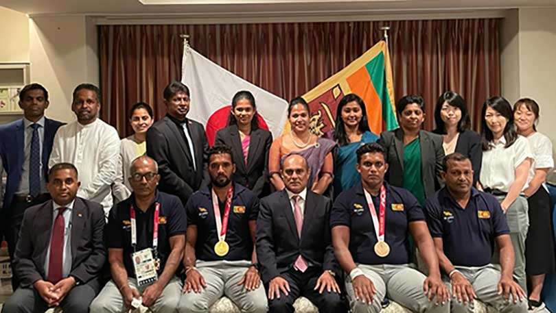 SL Mission in Japan felicitates medal winning athletes