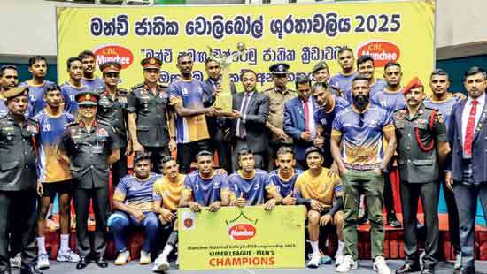 Munchee Nationals Super League  Men’s Volleyball Tournament Sri Lanka Army clinch title