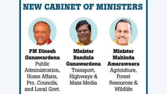 NEW CABINET OF MINISTERS