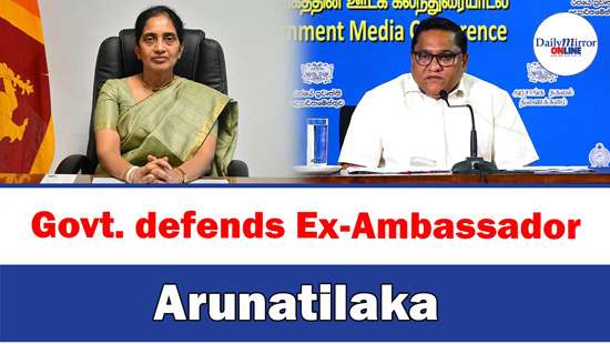 Govt. defends Ex-Ambassador Arunatilaka