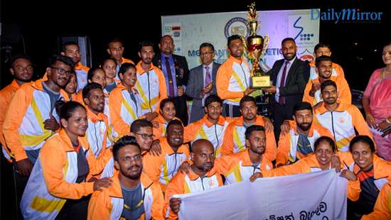 Sampath Bank adjudged runner up in Men’s category at 36th Mercantile Athletic Championships