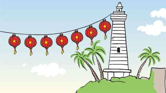 Galle city and the hand of friendship
