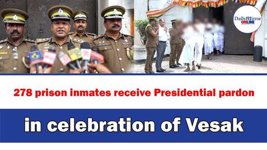 278 prison inmates receive Presidential pardon in celebration of Vesak