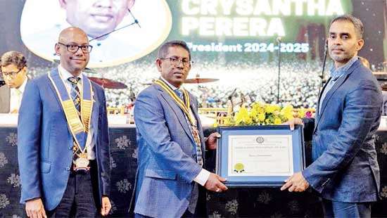 Crysantha appointed Rotary’s 9th Charter President