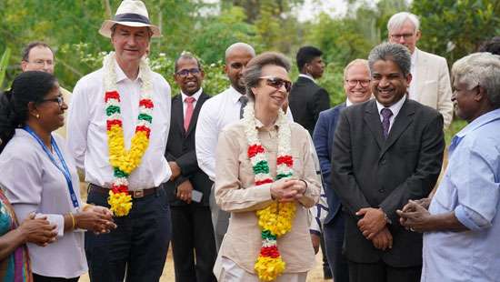 Princess Anne visits resettlement communities in Sri Lanka's north - Breaking News - Vimarsana News
