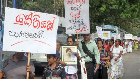 Demanding Justice for disappeared…