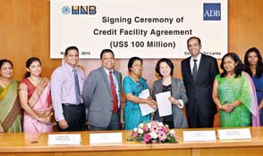 HNB to raise US$ 100 mn through 7-year ADB loan